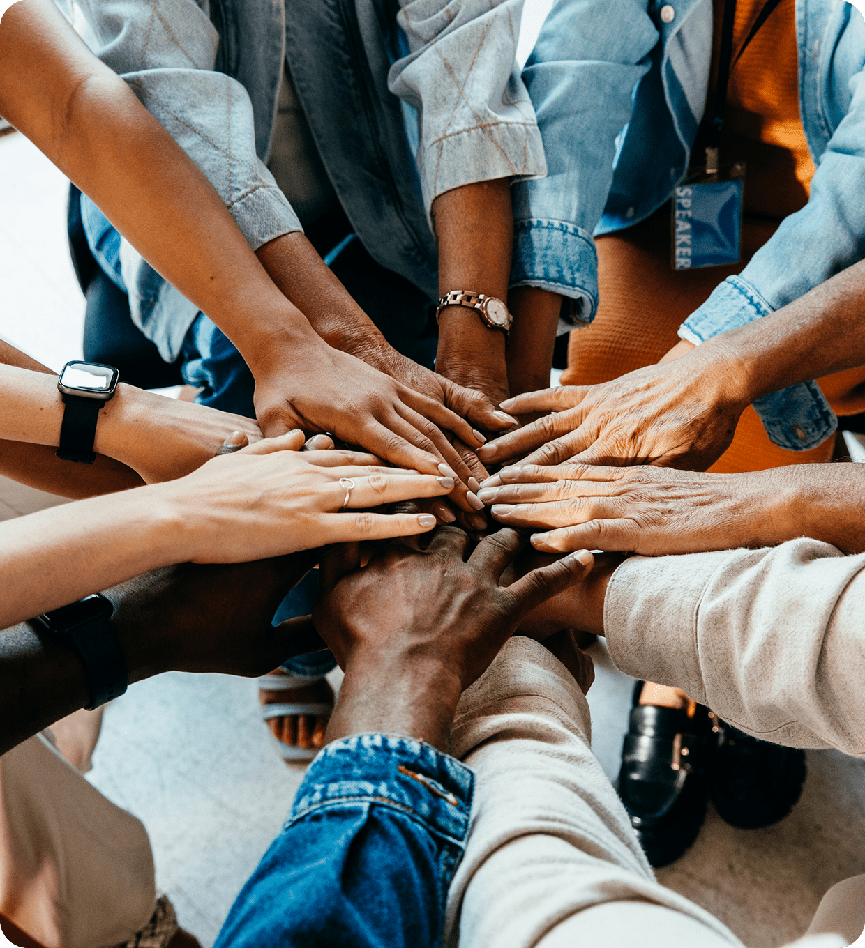 Teamwork and collaboration symbol
